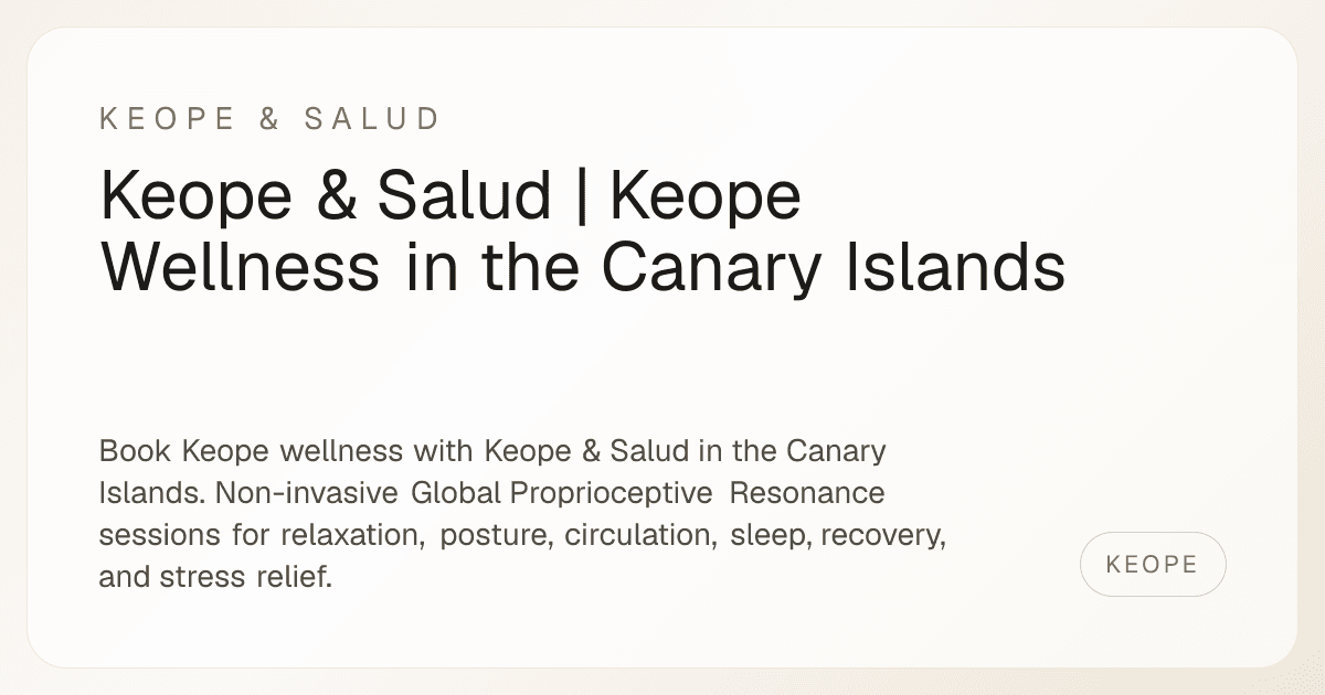 Keope & Salud wellness website preview